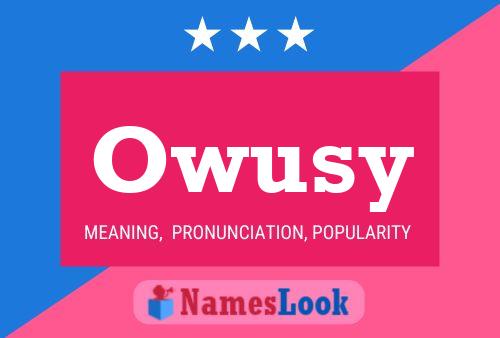 Owusy Name Poster