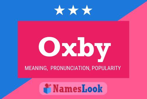 Oxby Name Poster