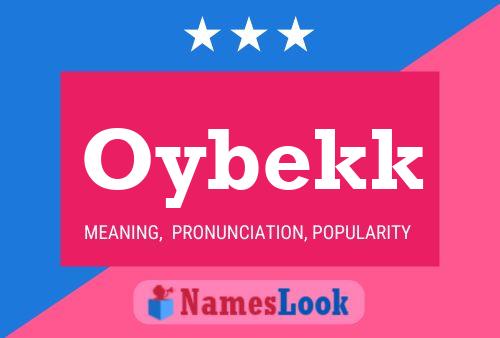 Oybekk Name Poster