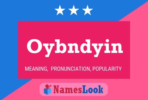 Oybndyin Name Poster