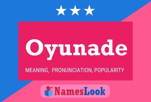 Oyunade Name Poster