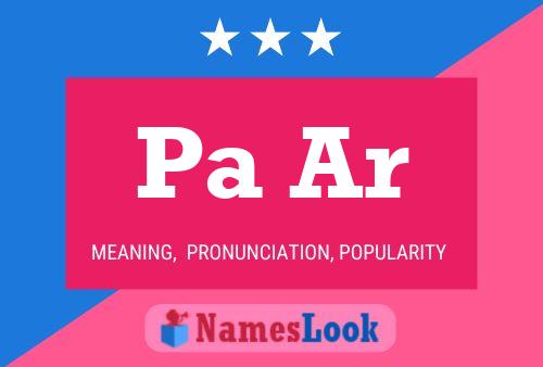 Pa Ar Name Poster