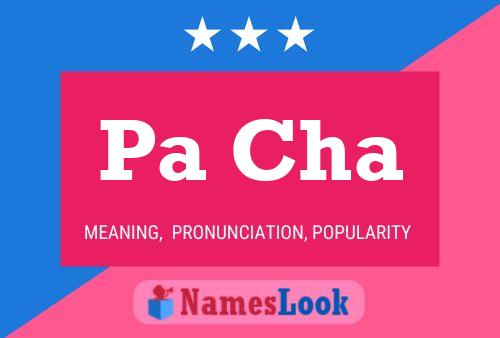 Pa Cha Name Poster