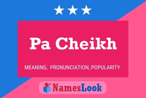 Pa Cheikh Name Poster