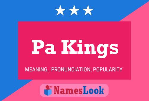 Pa Kings Name Poster