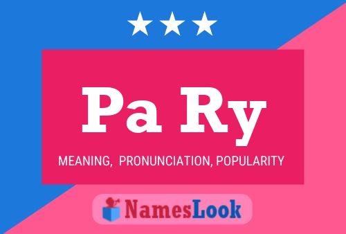 Pa Ry Name Poster