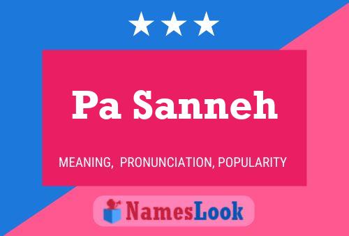 Pa Sanneh Name Poster