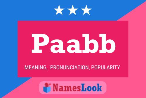 Paabb Name Poster