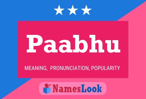 Paabhu Name Poster