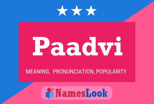 Paadvi Name Poster