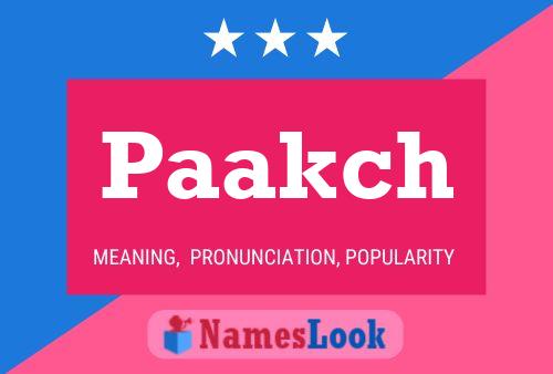 Paakch Name Poster