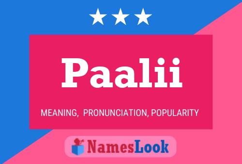 Paalii Name Poster