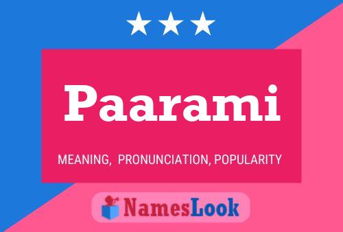 Paarami Name Poster