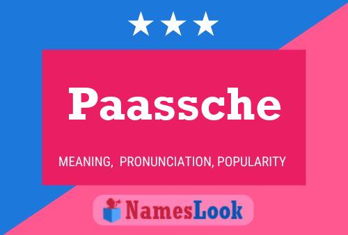 Paassche Name Poster