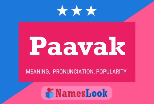 Paavak Name Poster