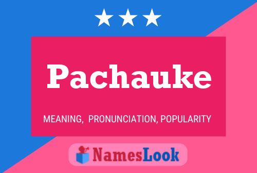 Pachauke Name Poster