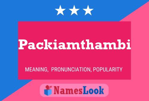 Packiamthambi Name Poster