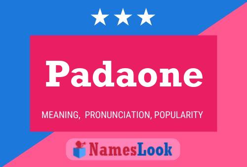 Padaone Name Poster