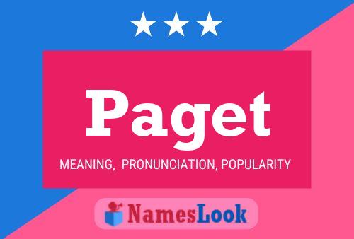 Paget Name Poster