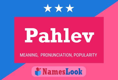 Pahlev Name Poster