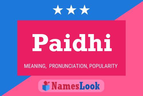 Paidhi Name Poster