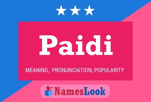 Paidi Name Poster