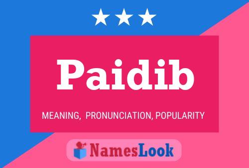 Paidib Name Poster