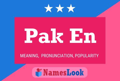 Pak En Name Poster