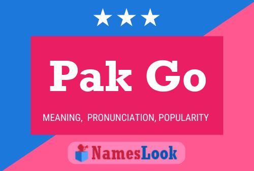 Pak Go Name Poster