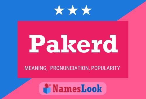 Pakerd Name Poster