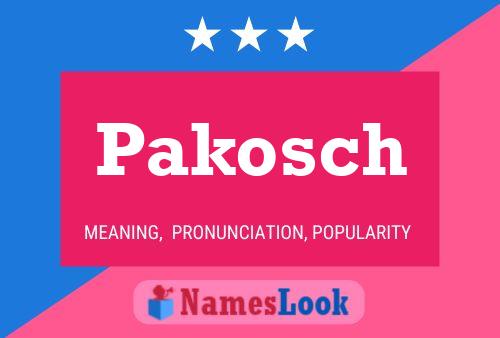 Pakosch Name Poster