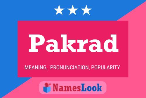 Pakrad Name Poster