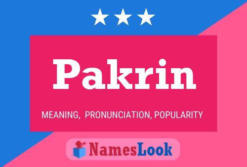 Pakrin Name Poster