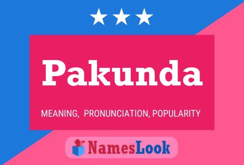 Pakunda Name Poster