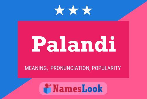 Palandi Name Poster