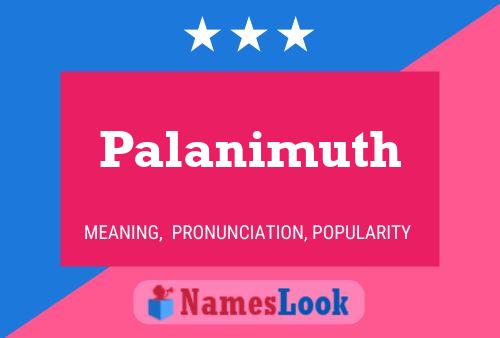 Palanimuth Name Poster