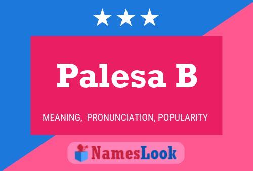 Palesa B Name Poster