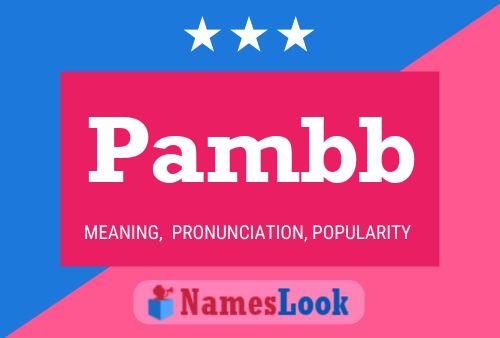 Pambb Name Poster