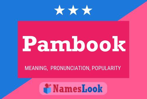 Pambook Name Poster