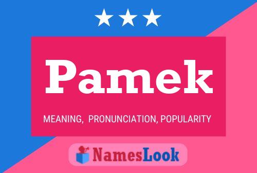 Pamek Name Poster