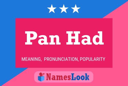 Pan Had Name Poster