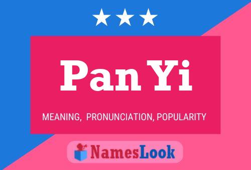 Pan Yi Name Poster