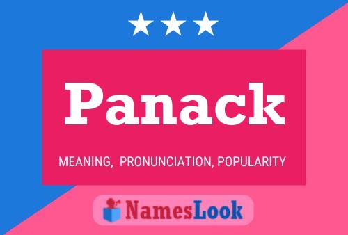 Panack Name Poster