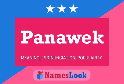 Panawek Name Poster