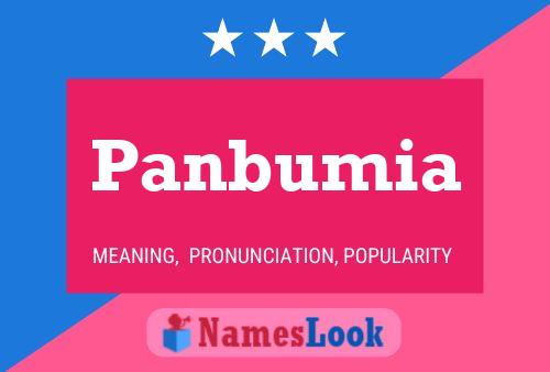 Panbumia Name Poster