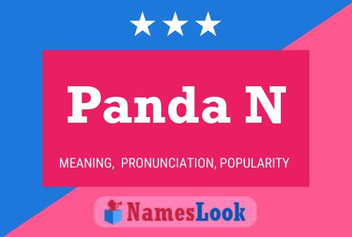 Panda N Name Poster