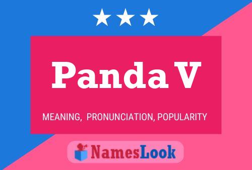 Panda V Name Poster