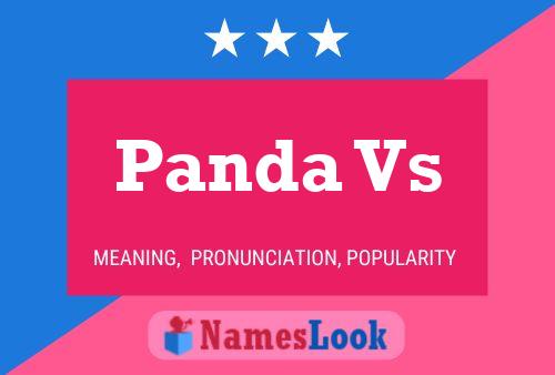 Panda Vs Name Poster