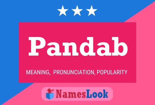 Pandab Name Poster