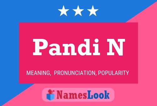 Pandi N Name Poster